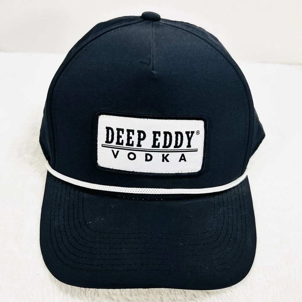 Deep Eddy Vodka A-Frame Rope Trucker Hat‎ Cap Adjustable Snapback Blue Outdoors